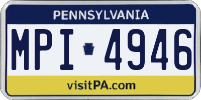 PA license plate MPI4946