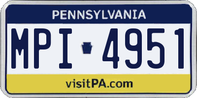 PA license plate MPI4951
