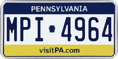 PA license plate MPI4964