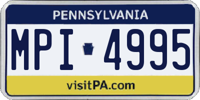 PA license plate MPI4995