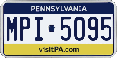 PA license plate MPI5095