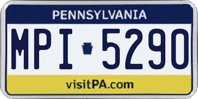 PA license plate MPI5290