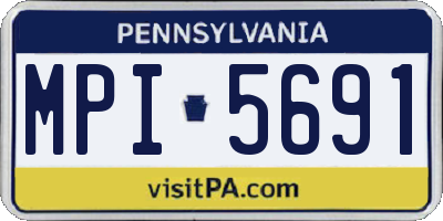 PA license plate MPI5691