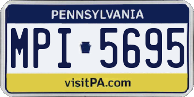 PA license plate MPI5695