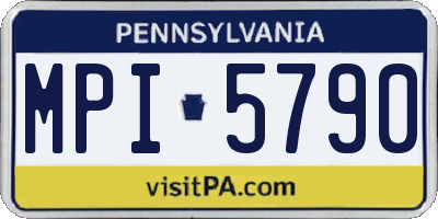 PA license plate MPI5790