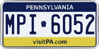 PA license plate MPI6052