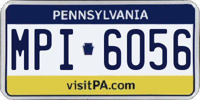 PA license plate MPI6056