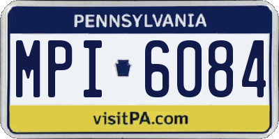 PA license plate MPI6084