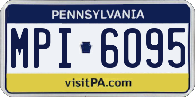 PA license plate MPI6095
