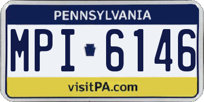 PA license plate MPI6146