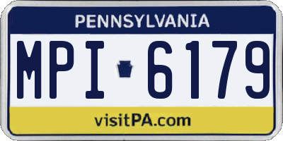 PA license plate MPI6179