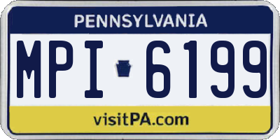 PA license plate MPI6199