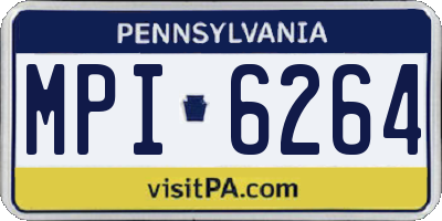 PA license plate MPI6264