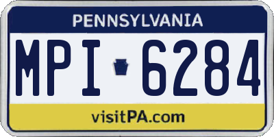 PA license plate MPI6284