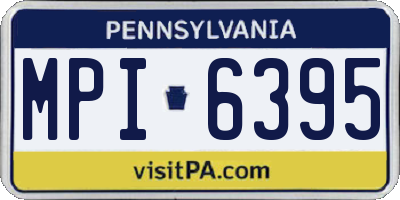 PA license plate MPI6395