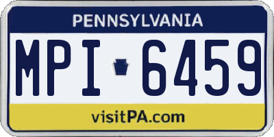 PA license plate MPI6459