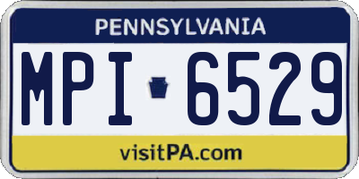 PA license plate MPI6529