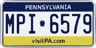 PA license plate MPI6579
