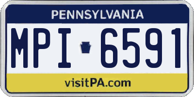 PA license plate MPI6591