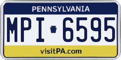 PA license plate MPI6595