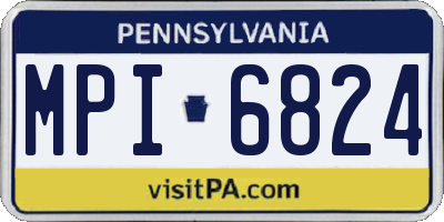 PA license plate MPI6824