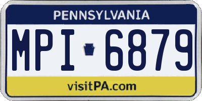 PA license plate MPI6879