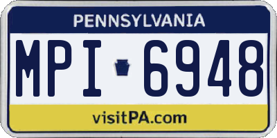 PA license plate MPI6948
