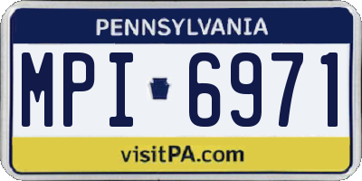 PA license plate MPI6971