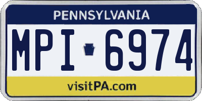 PA license plate MPI6974