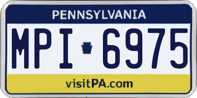 PA license plate MPI6975