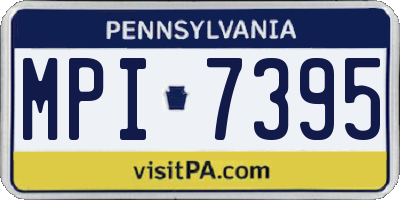PA license plate MPI7395