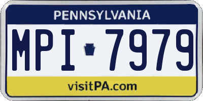 PA license plate MPI7979