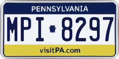 PA license plate MPI8297