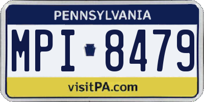 PA license plate MPI8479