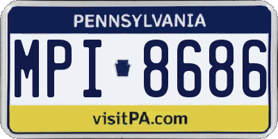 PA license plate MPI8686