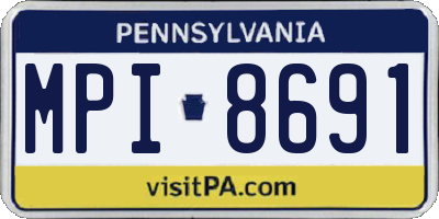 PA license plate MPI8691