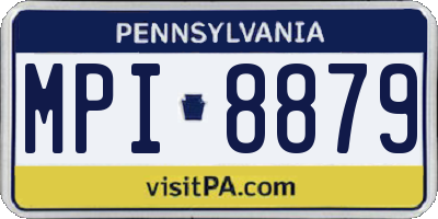 PA license plate MPI8879