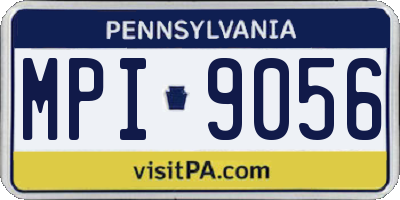PA license plate MPI9056