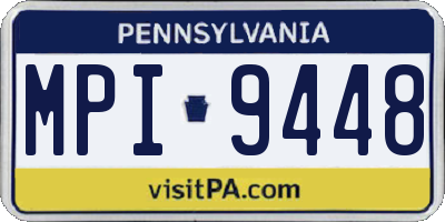 PA license plate MPI9448
