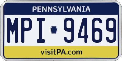PA license plate MPI9469
