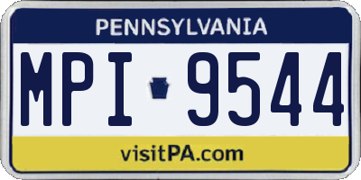 PA license plate MPI9544