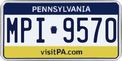 PA license plate MPI9570