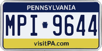 PA license plate MPI9644