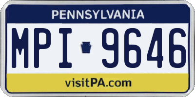 PA license plate MPI9646