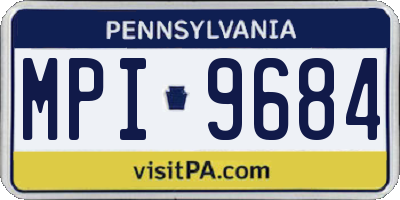 PA license plate MPI9684