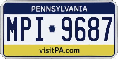 PA license plate MPI9687