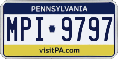 PA license plate MPI9797