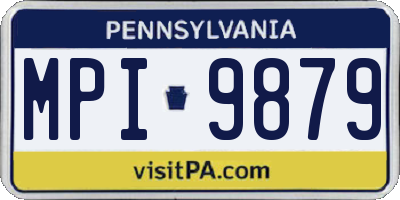 PA license plate MPI9879
