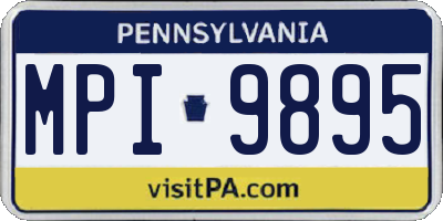 PA license plate MPI9895