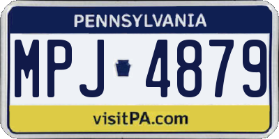 PA license plate MPJ4879